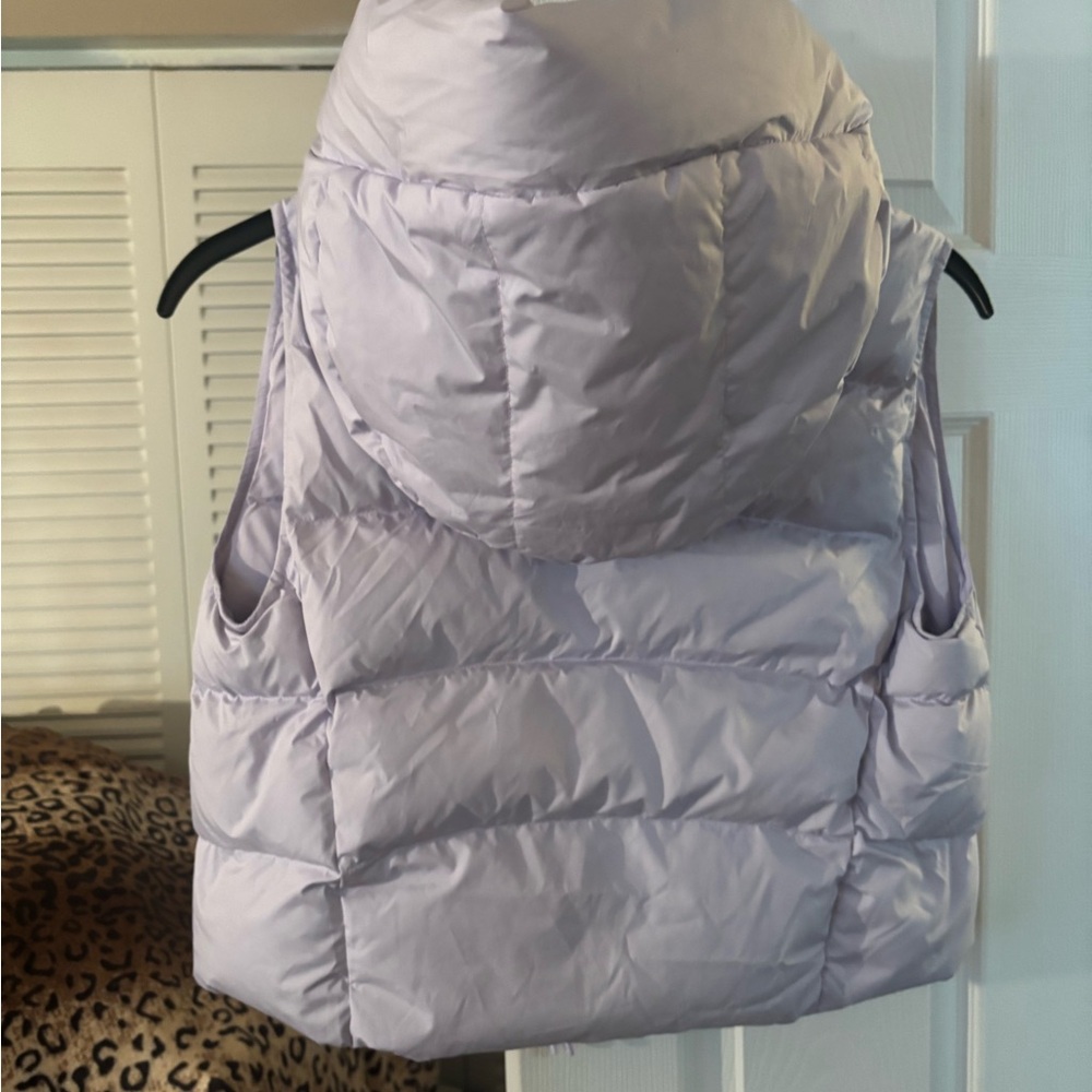 Athleta Light Purple Hooded Vest - Picture 6 of 6
